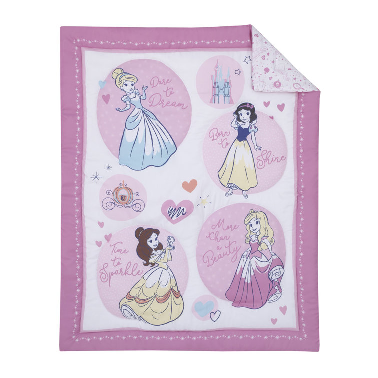 Disney princess baby clearance crib bedding sets